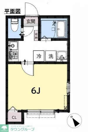 オークランド馬橋の物件間取画像